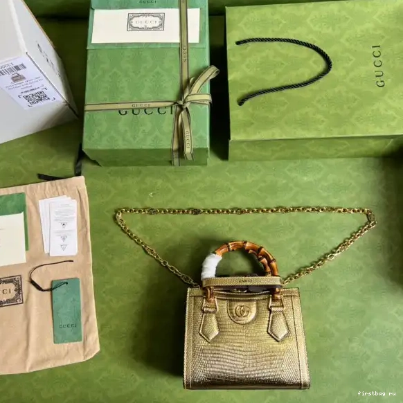 Firstbag ru bag mini Gucci lizard Diana 0602